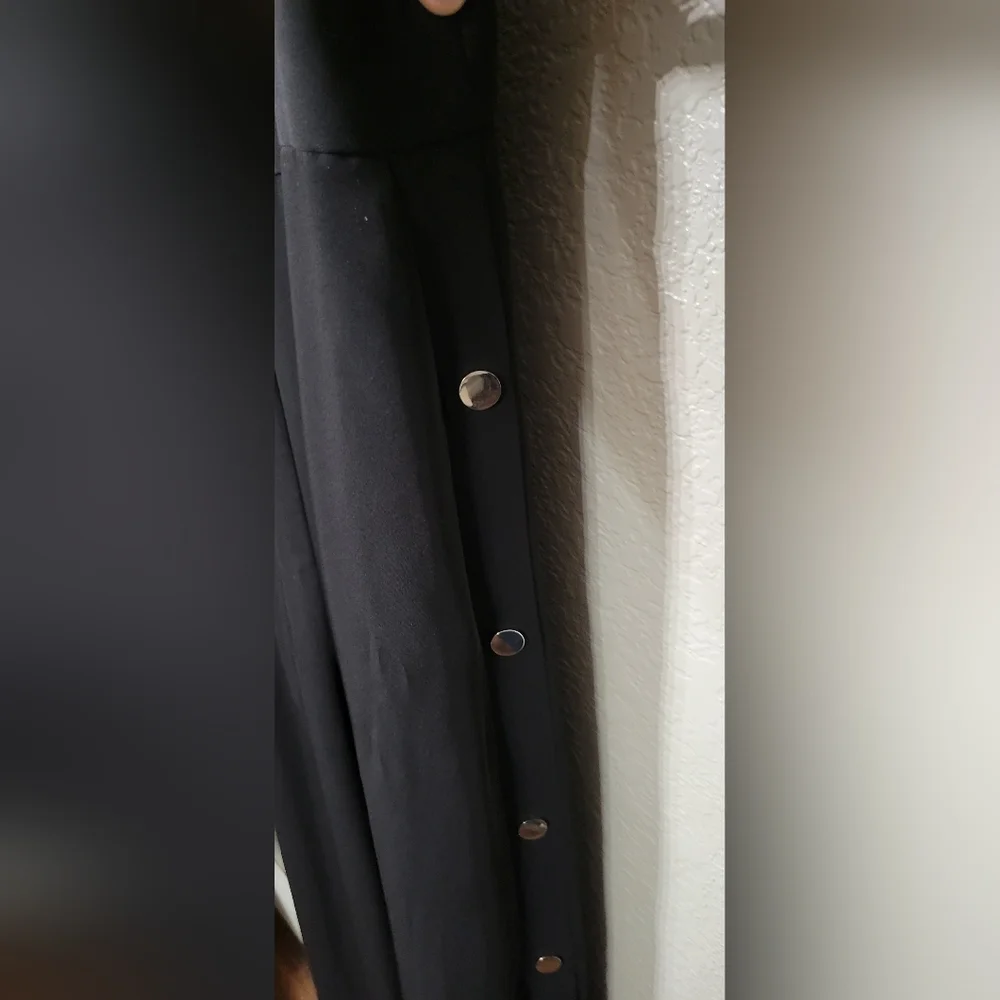 RIVER ISLAND black Wide Leg Jumpsuit Size 12  EUC - Picture 10 of 16